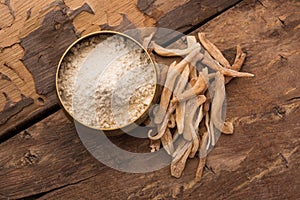 Safed Musli or Shwet Moosli is an Indian Ayurvedic Potent Herb